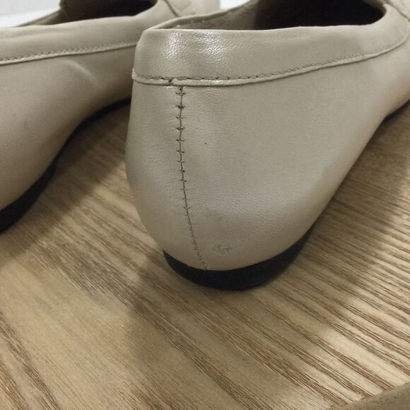 MUNRO American Womens Beige Croc Print Slip On Leather Penny Loafers Shoes 8N - Picture 7 of 13